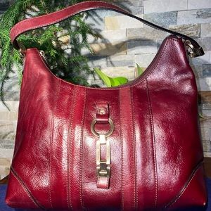 Etienne Aigner Burgundy Hobo bag